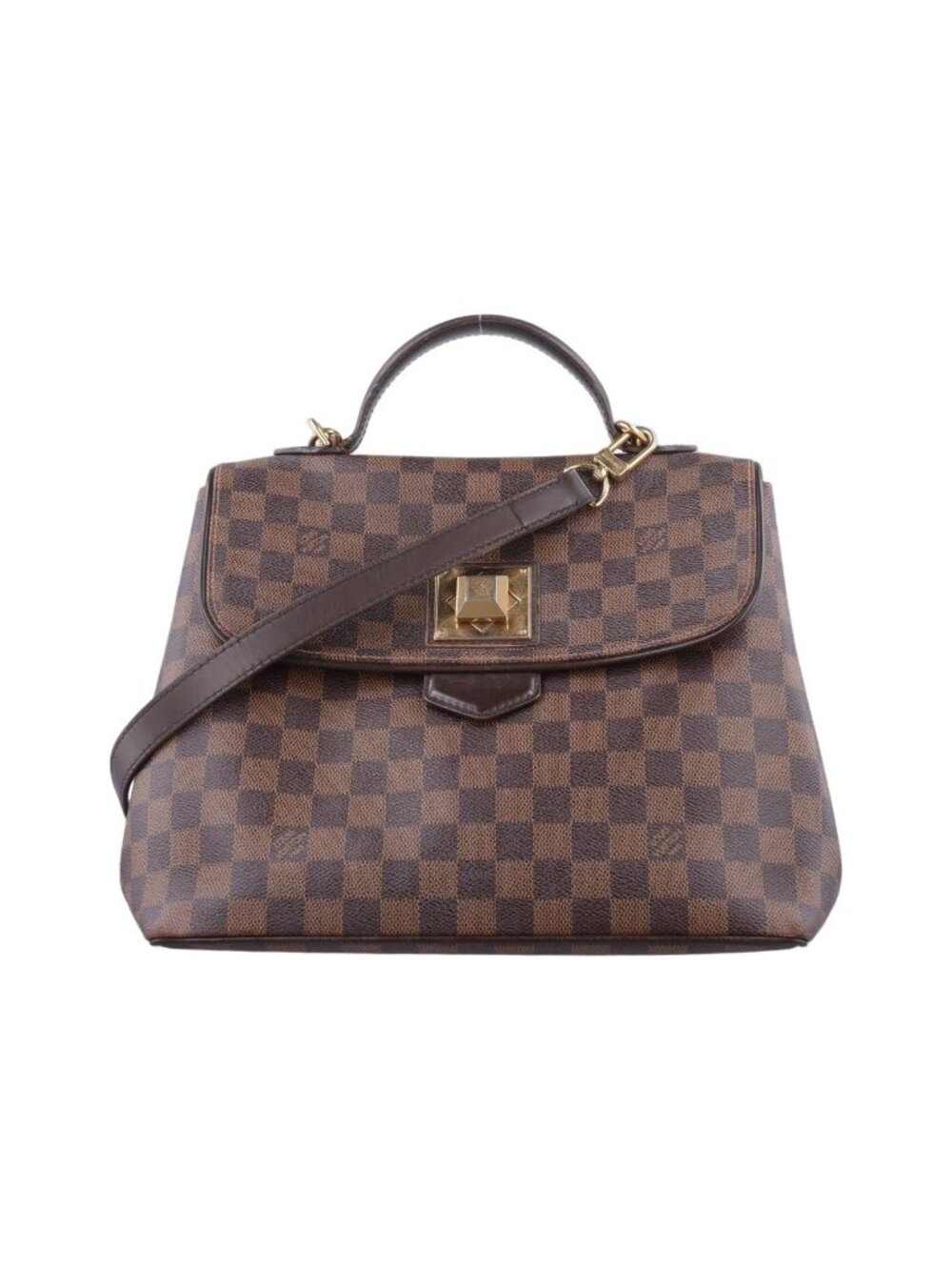 Louis Vuitton Bergamo MM Ebene Damier Canvas Messenger Bag